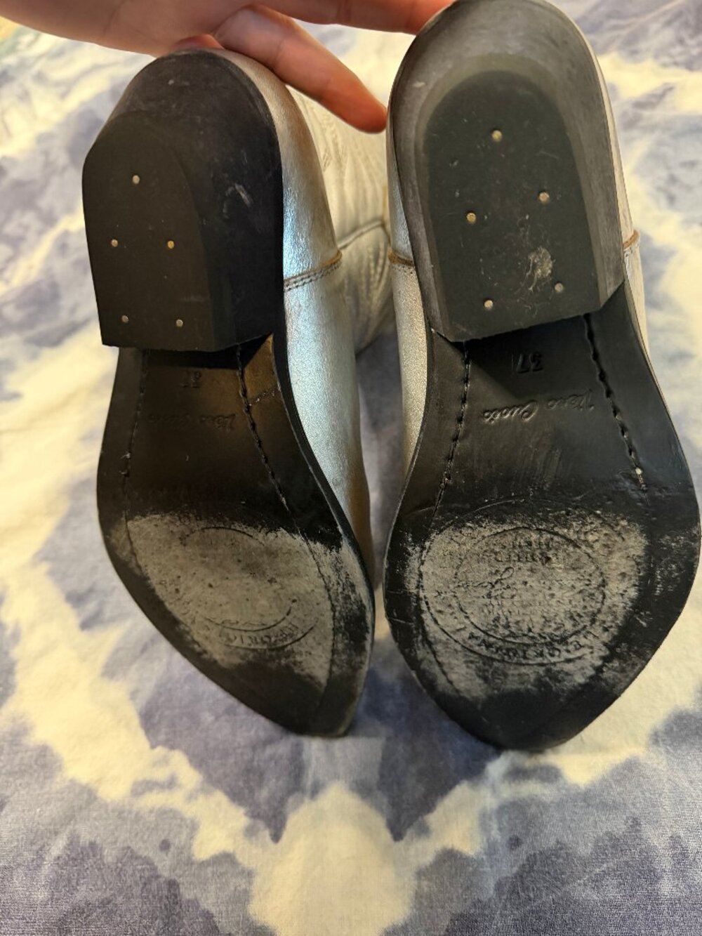 Golden Goose Silver Metalic Wish Star Western Boots Size 37 EUC - Picture 10 of 13